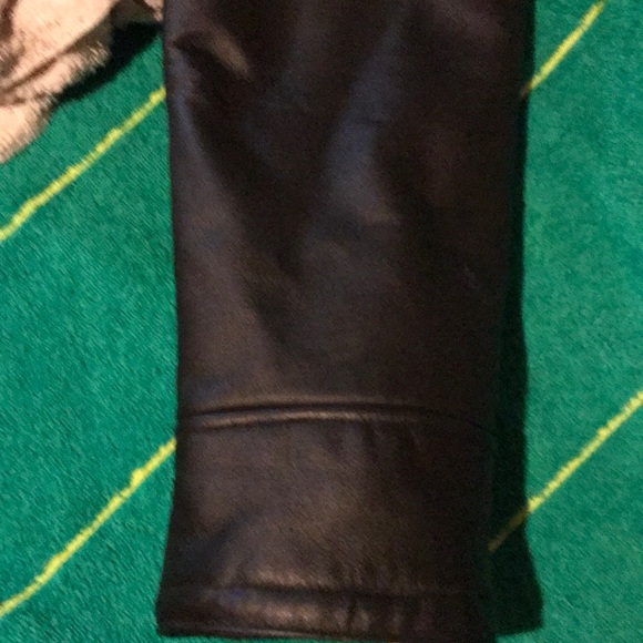 NWOT Wilson’s Black Leather & Leopard Coat - Picture 8 of 8